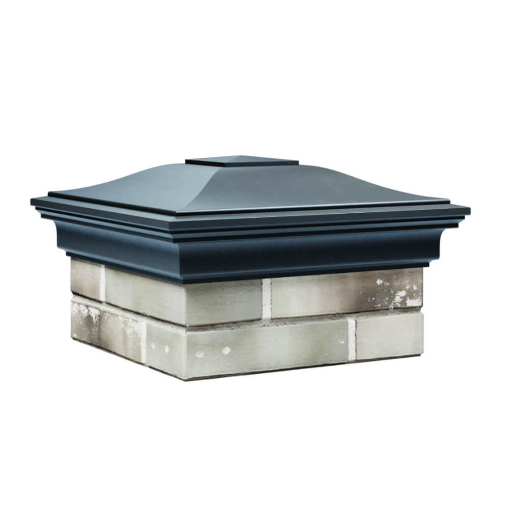 Колпак Zking Монблан Серый на столб 1.5х1.5 еврокирпича 0.7НФ (355х355мм) в Ереване фото