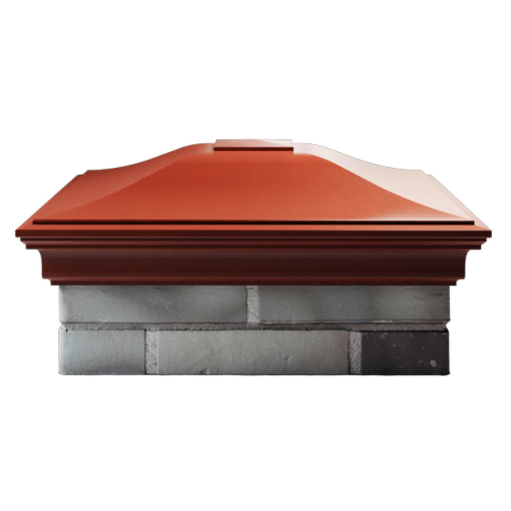 Колпак Zking Монблан Красный на столб 2х2 кирпича (515х515мм) в Ереване фото