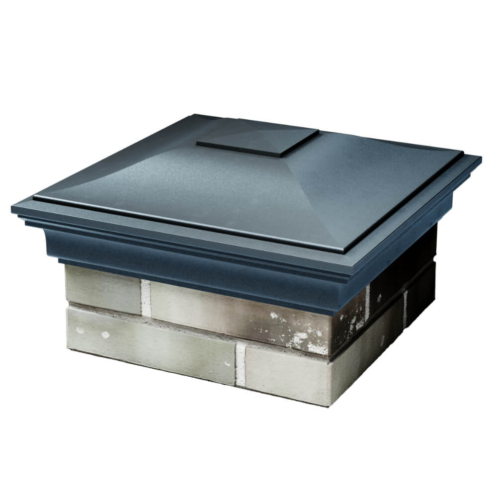 Колпак Zking Монблан Серый на столб 1.5х1.5 кирпича (385х385мм) в Ереване фото