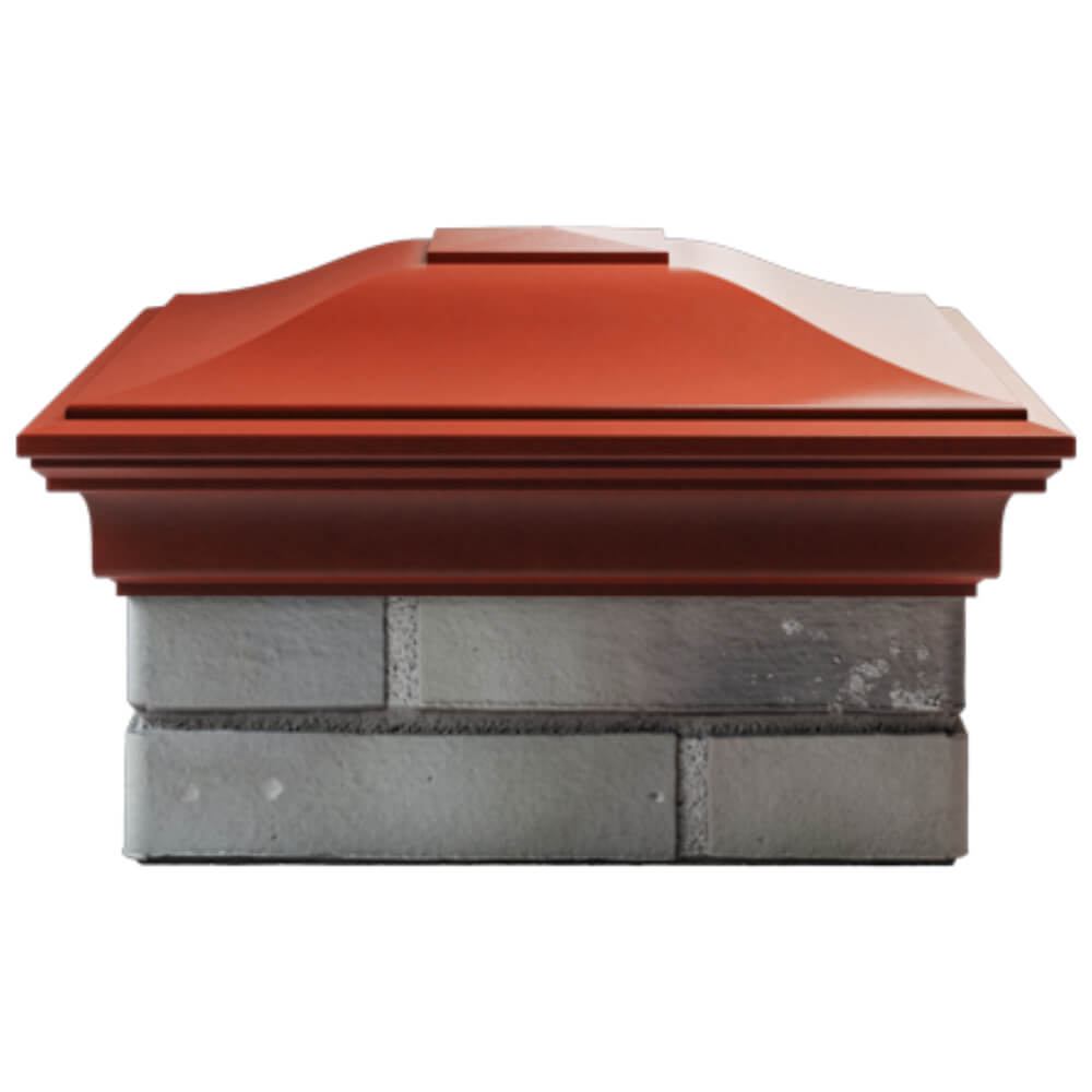 Колпак Zking Монблан Красный на столб 1.5х1.5 кирпича (385х385мм) Ереван фото