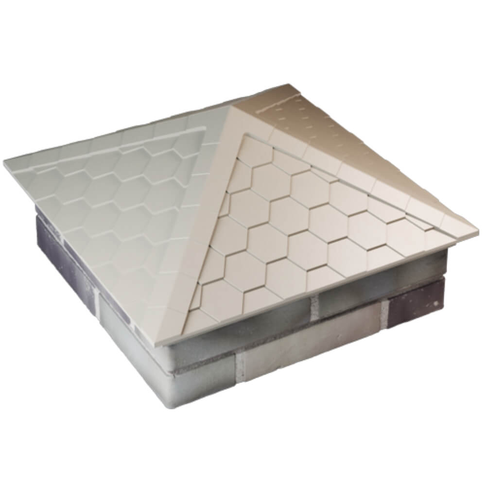 Колпак Zking Эверест Бежевый на столб 2х2 кирпича (535х535мм) Ереван фото