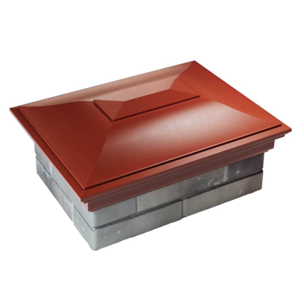 Колпак Zking Монблан Красный на столб 2х1.5 кирпича (515х385мм) Ереван фото