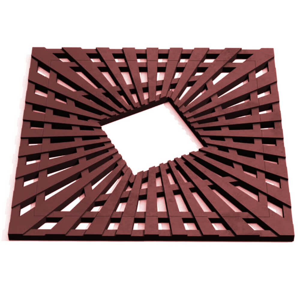 Приствольная решетка для дерева ZKING ATMOSPHERE 1.2х1.2м Коричневая Ереван фото