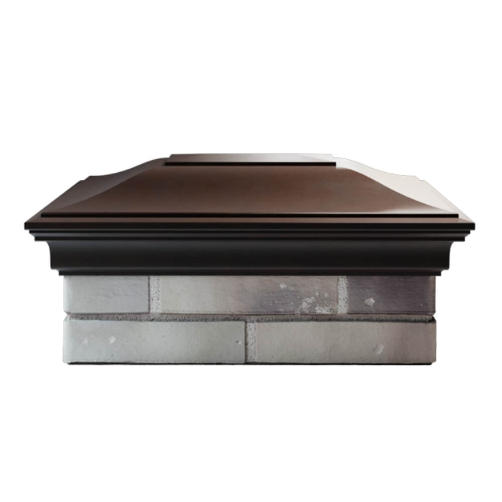 Колпак Zking Монблан Коричневый на столб 2х1.5 кирпича (515х385мм) в Ереване фото