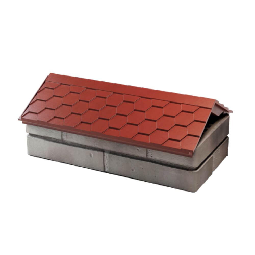 Парапет Zking Эверест Красный с посадкой на 1 кирпич (200/225/255мм) в Ереване фото