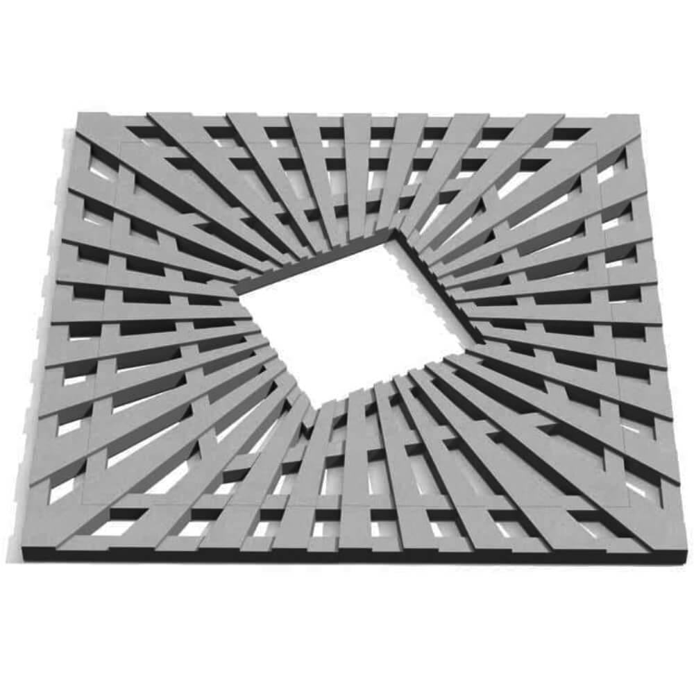 Приствольная решетка для дерева ZKING ATMOSPHERE 1.2х1.2м Серая Ереван фото