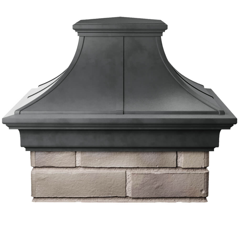 Колпак Zking Монблан Премиум Серый на столб 1.5х1.5 кирпича (385х385мм) Ереван фото