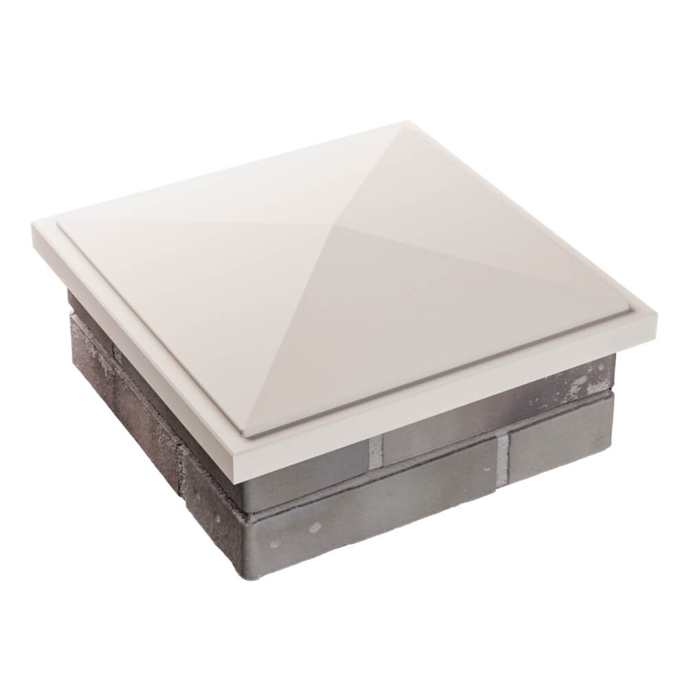 Колпак Zking БонаМоно Бежевый на столб 1.5х1.5 кирпича (385х385, 400х400мм) в Ереване фото