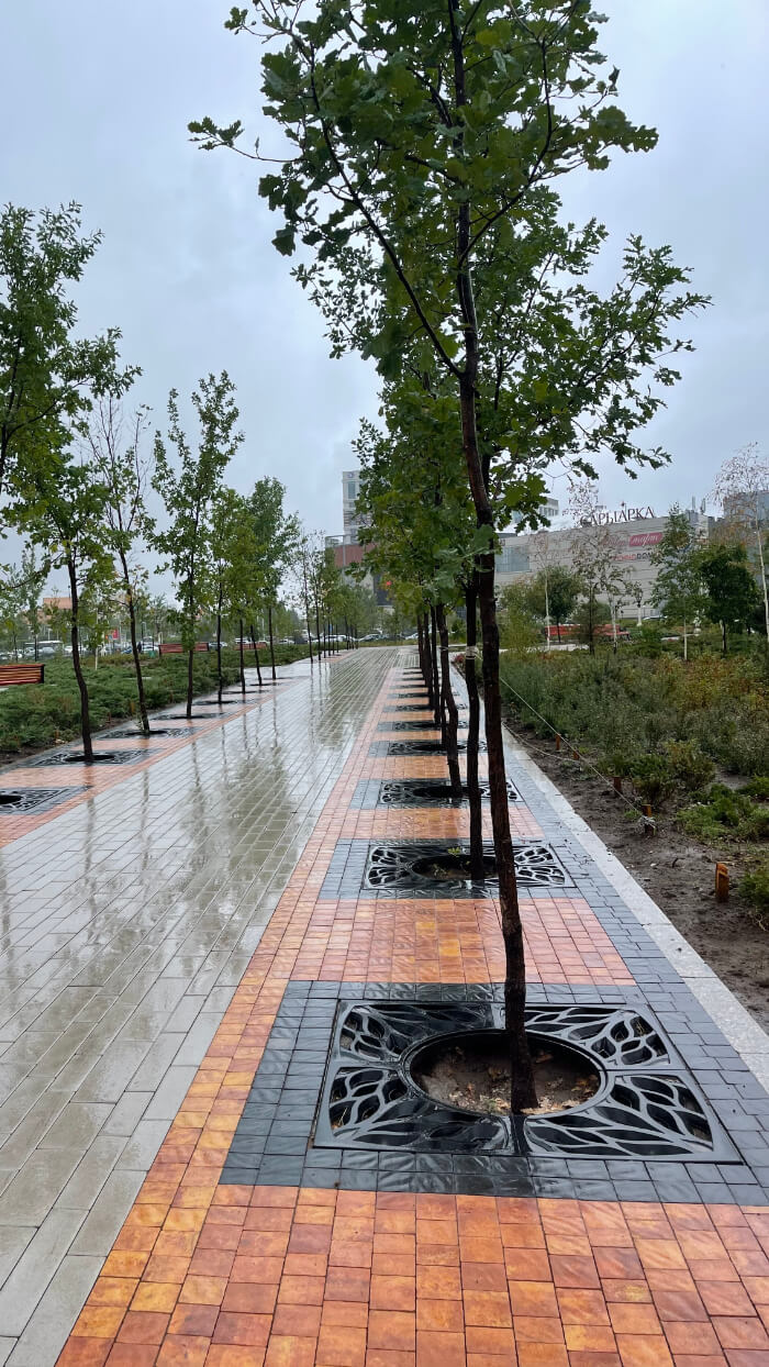 Приствольная решетка для дерева ZKING CRUST 1.2х1.2м Черная в Ереване фото