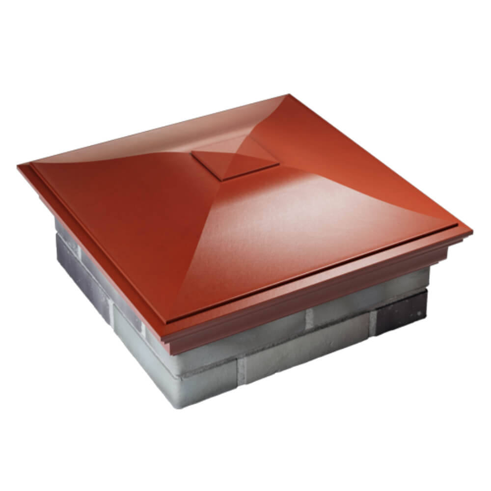 Колпак Zking Монблан Красный на столб 2х2 кирпича (515х515мм) Ереван фото