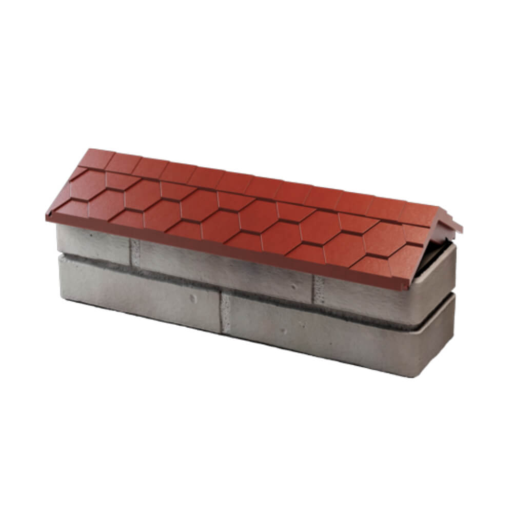 Парапет Zking Эверест Красный с посадкой на 0.5 кирпича (130мм) в Ереване фото