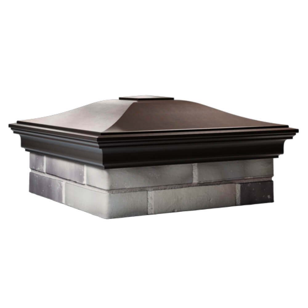 Колпак Zking Монблан Коричневый на столб 2х2 кирпича (515х515мм) в Ереване фото