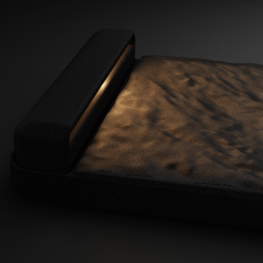 LED Светильник для шаговой плиты STONE Черный Сланец 330х75х98мм Ереван фото