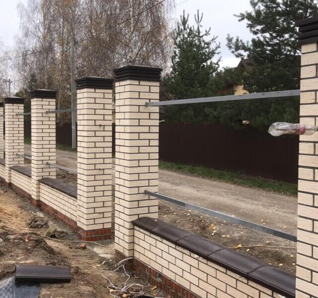 Колпак Zking Бона ХайТек Коричневый на столб 1.5х1.5 кирпича (385х385мм) в Ереване фото