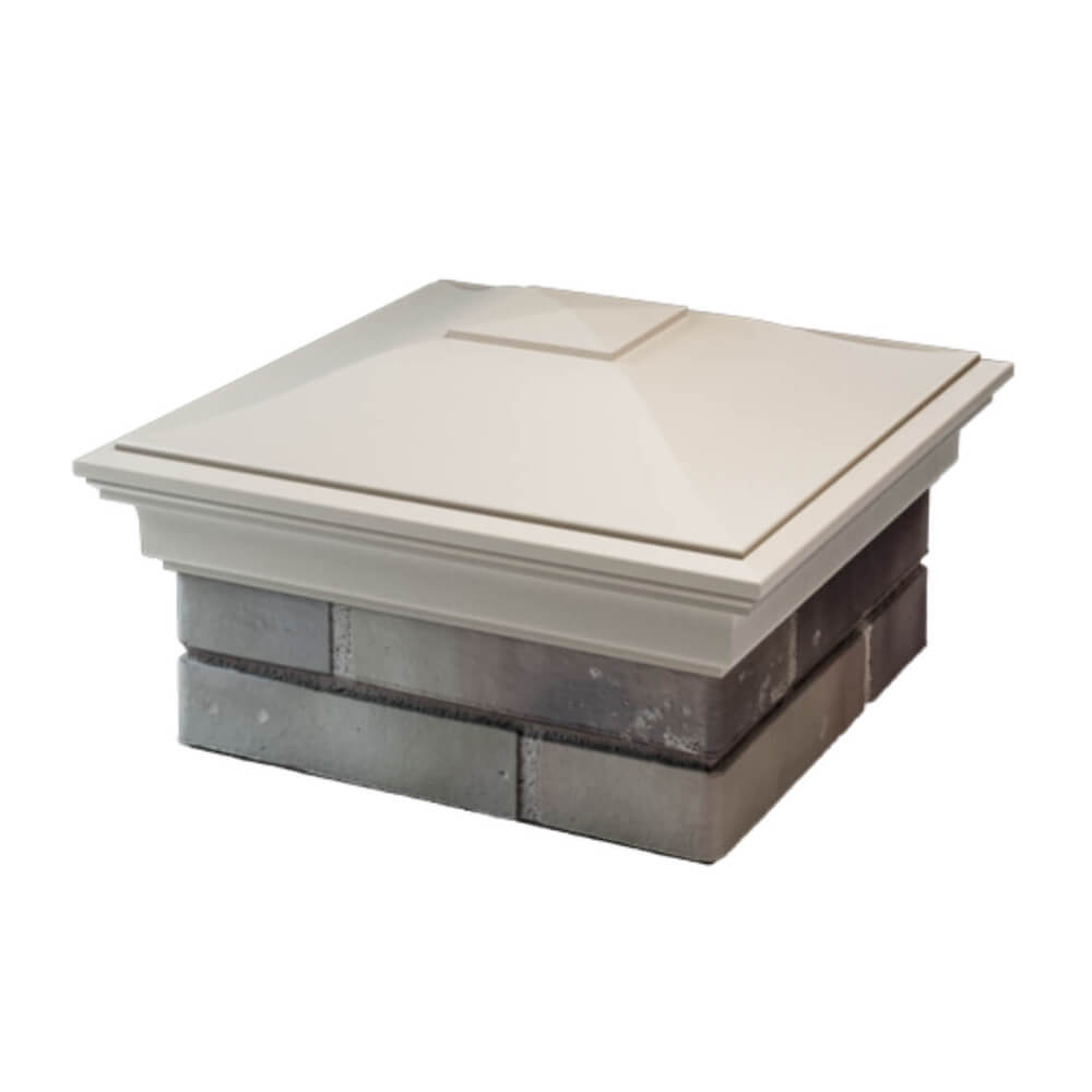 Колпак Zking Монблан Бежевый на столб 1.5х1.5 еврокирпича 0.7НФ (355х355мм) в Ереване фото