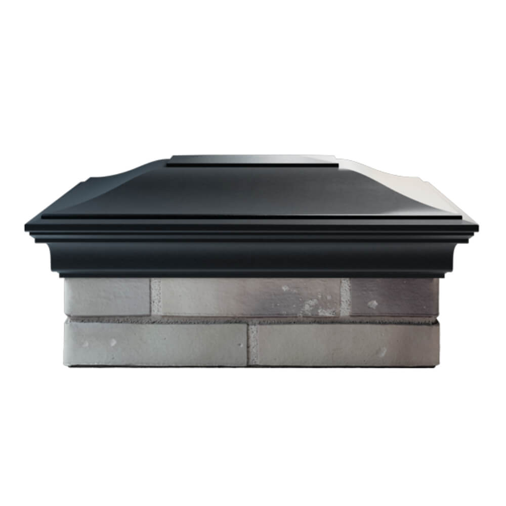 Колпак Zking Монблан Черный на столб 2х1.5 кирпича (515х385мм) в Ереване фото