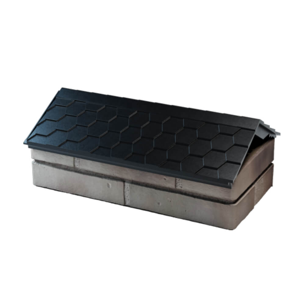 Парапет Zking Эверест Черный с посадкой на 1 кирпич (200/225/255мм) в Ереване фото