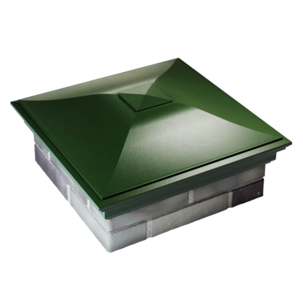 Колпак Zking Монблан Зеленый на столб 2х2 кирпича (515х515мм) Ереван фото