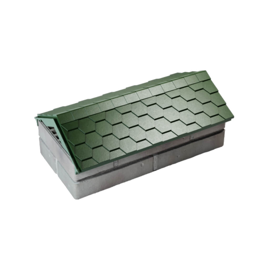 Парапет Zking Эверест Зеленый с посадкой на 1 кирпич (200/225/255мм) в Ереване фото