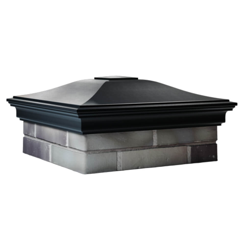 Колпак Zking Монблан Черный на столб 2х2 кирпича (515х515мм) в Ереване фото