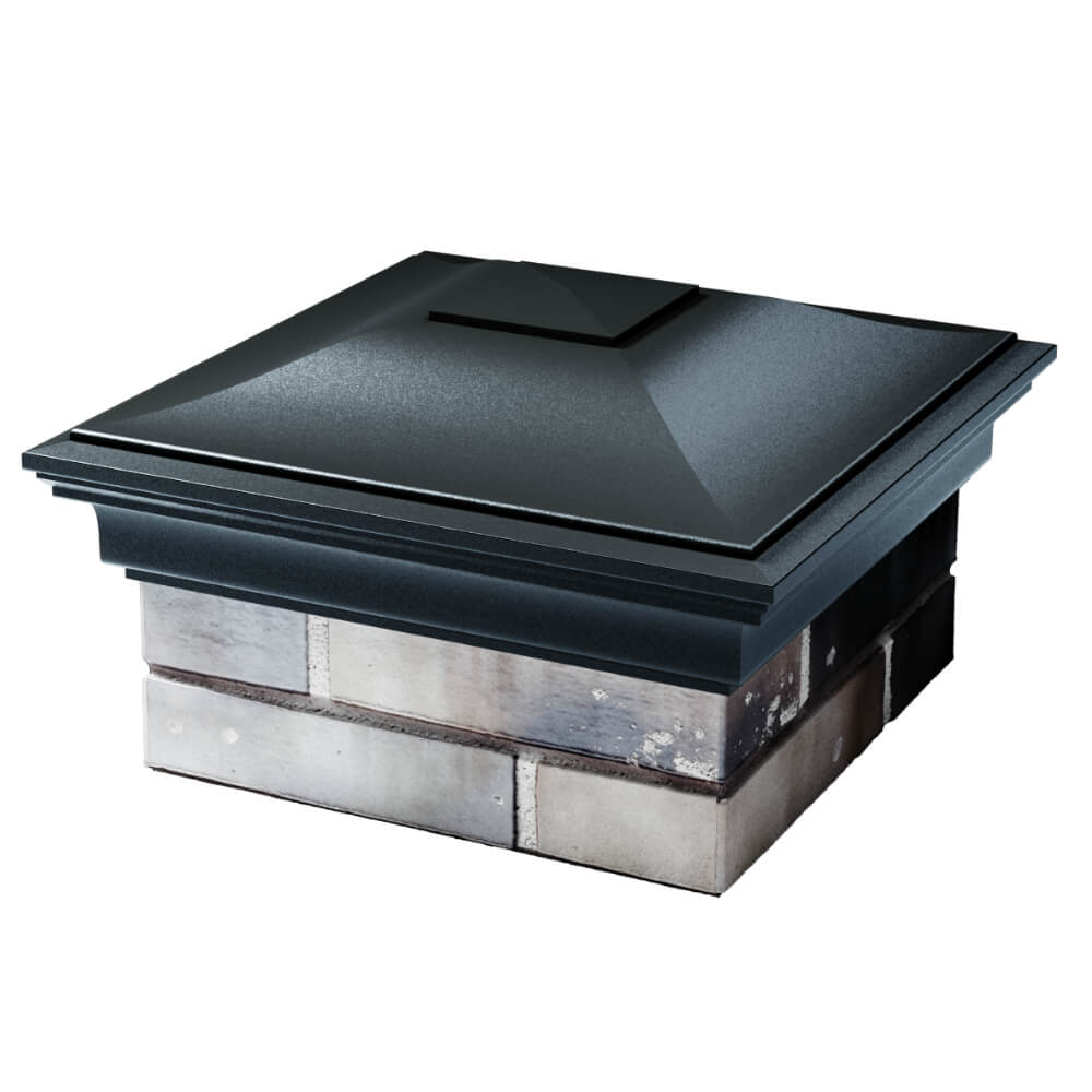 Колпак Zking Монблан Черный на столб 1.5х1.5 кирпича (385х385мм) в Ереване фото