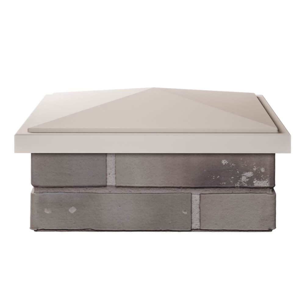 Колпак Zking БонаМоно Бежевый на столб 1.5х1.5 кирпича (385х385, 400х400мм) Ереван фото