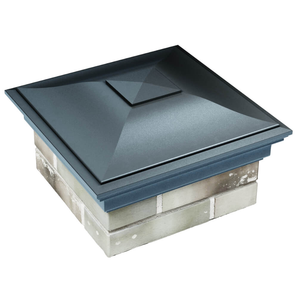 Колпак Zking Монблан Серый на столб 1.5х1.5 кирпича (385х385мм) в Ереване фото