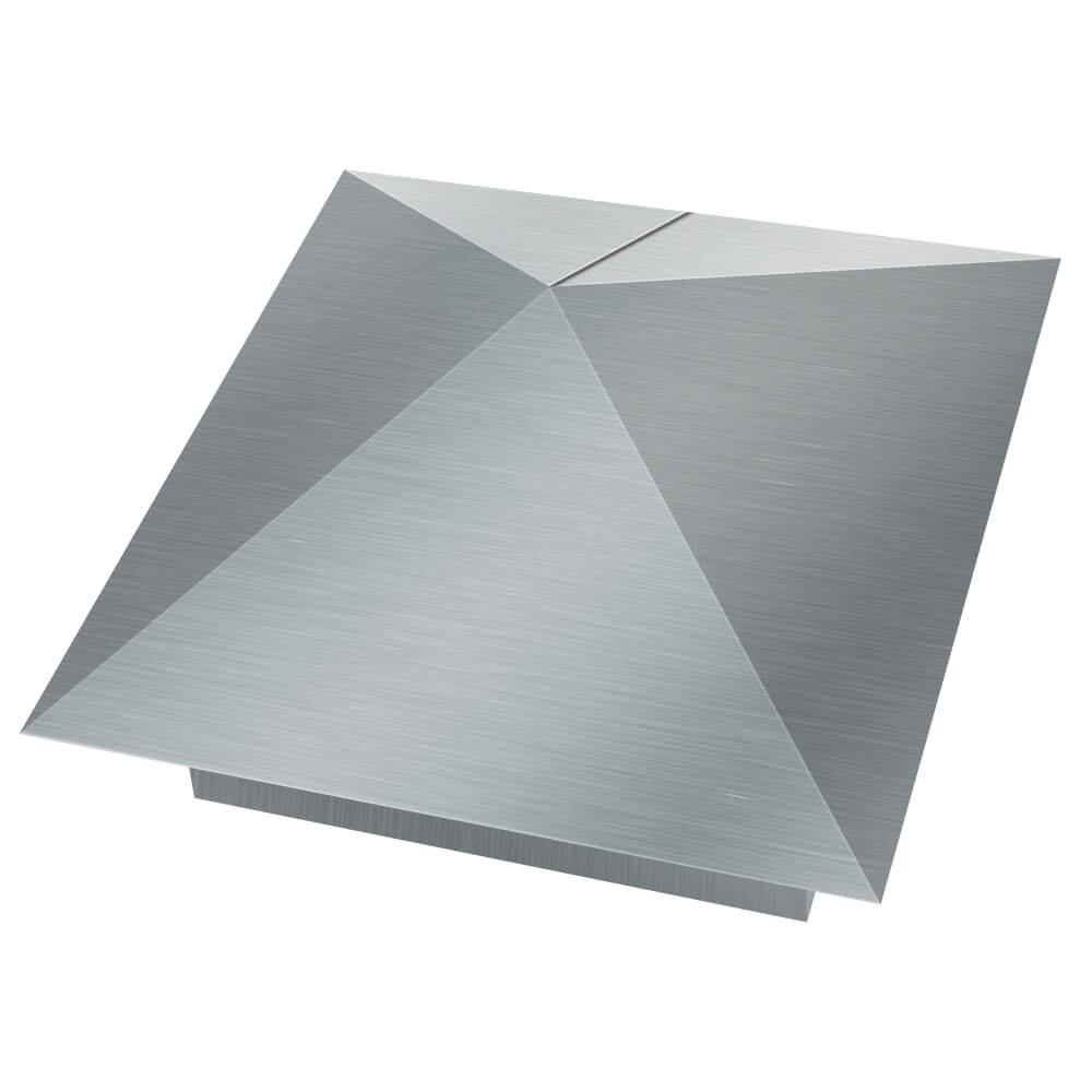 Колпак металлический 380х380мм оцинкованный заборный Ереван фото