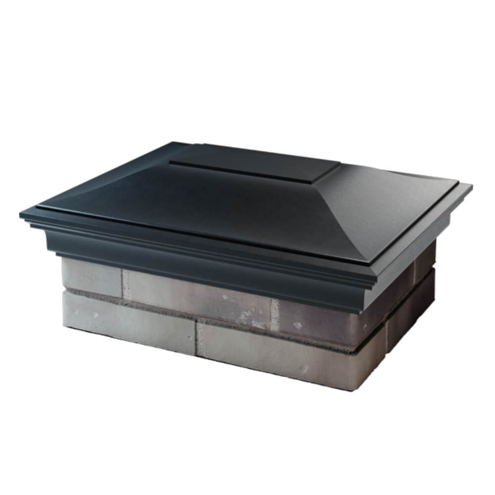 Колпак Zking Монблан Черный на столб 2х1.5 кирпича (515х385мм) в Ереване фото