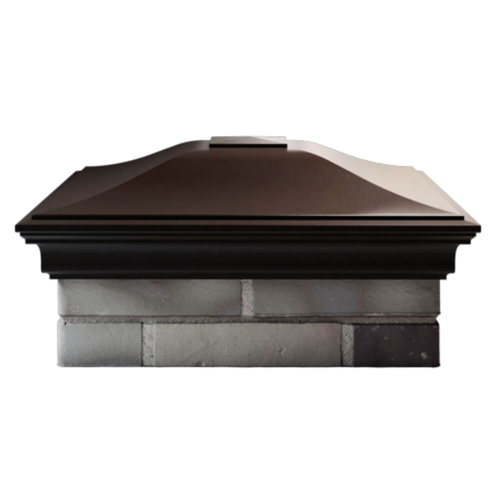 Колпак Zking Монблан Коричневый на столб 2х2 кирпича (515х515мм) в Ереване фото