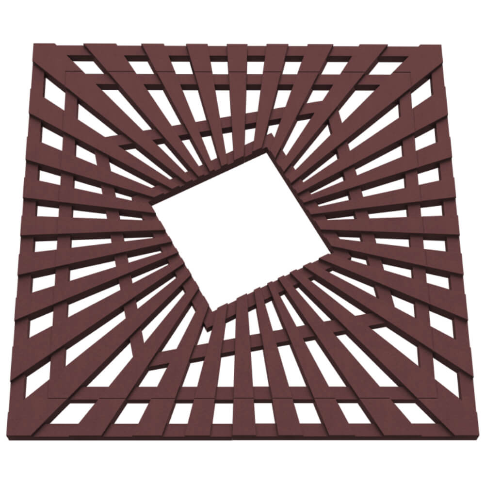 Приствольная решетка для дерева ZKING ATMOSPHERE 1.2х1.2м Коричневая в Ереване фото