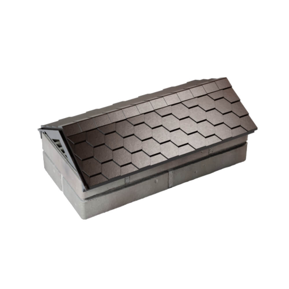 Парапет Zking Эверест Коричневый с посадкой на 1 кирпич (200/225/255мм) в Ереване фото