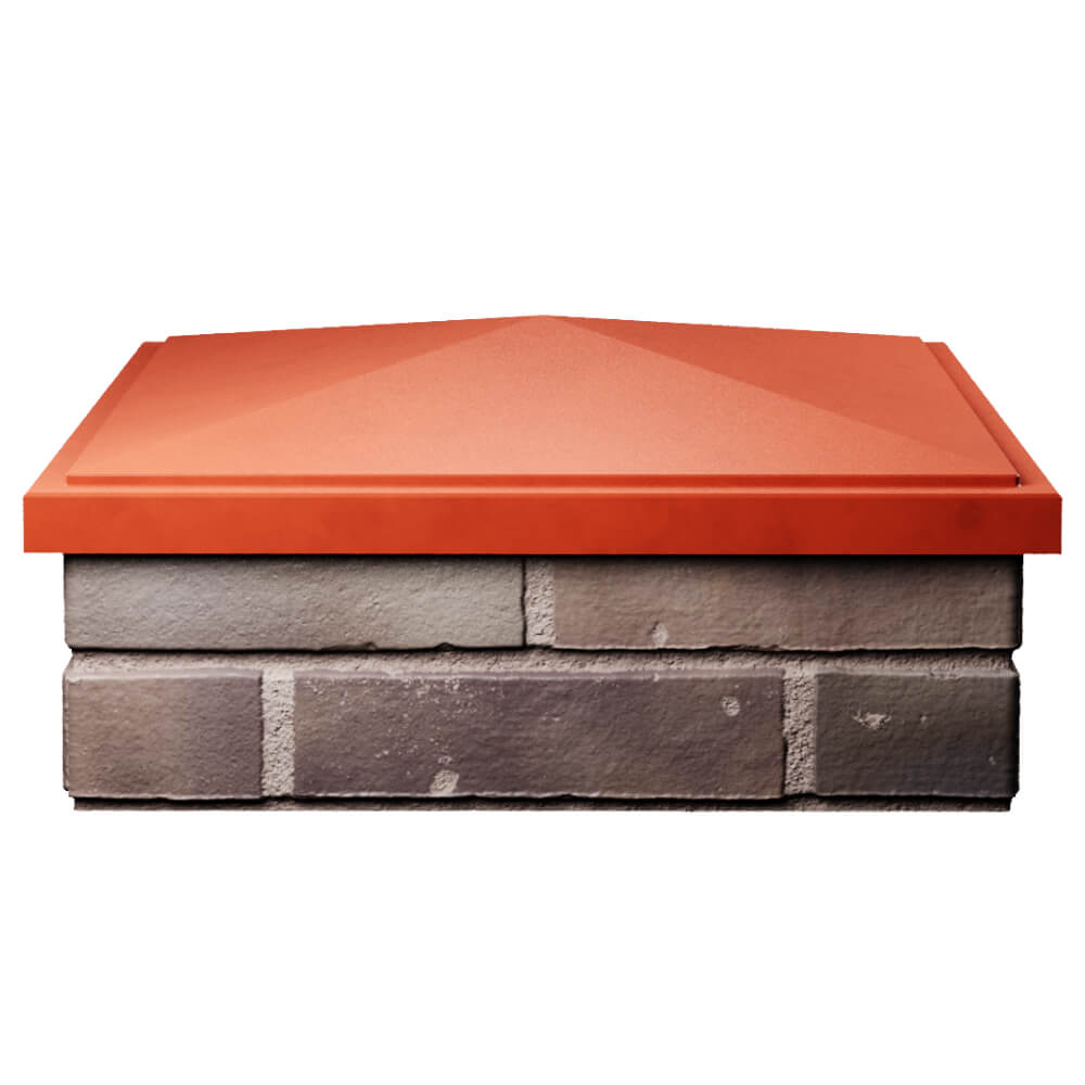 Колпак Zking БонаМоно Красный на столб 2х2 кирпича (515х515, 530х530мм) Ереван фото