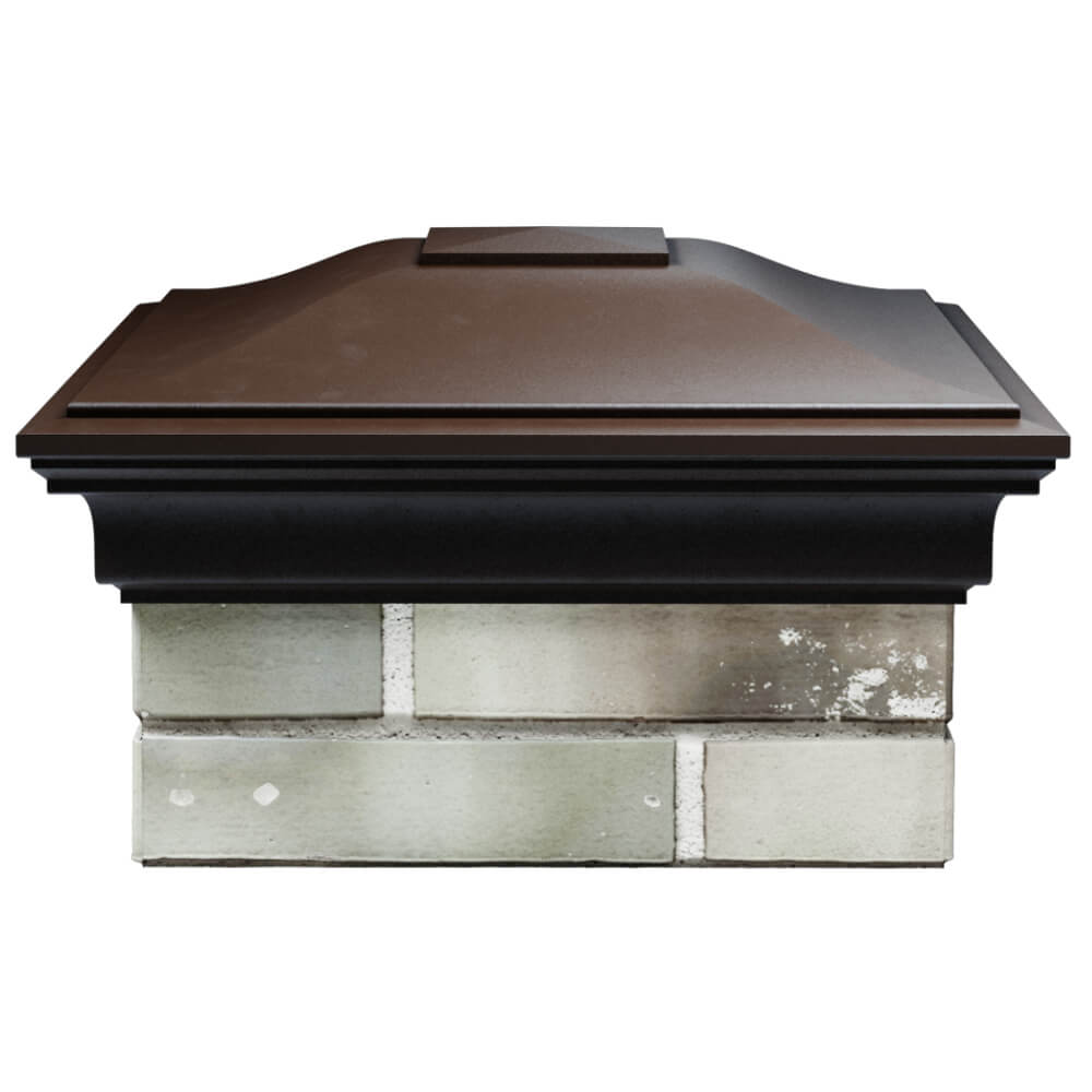 Колпак Zking Монблан Коричневый на столб 1.5х1.5 кирпича (385х385мм) Ереван фото