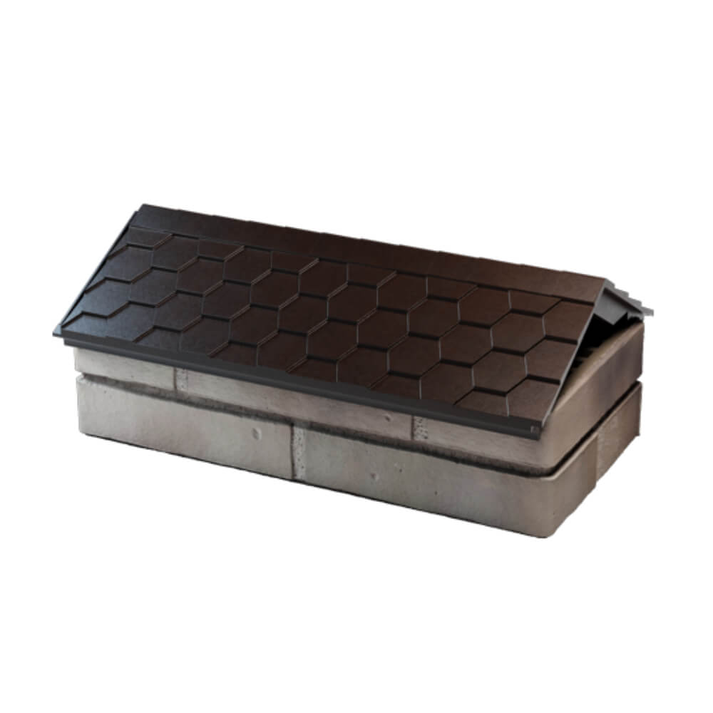 Парапет Zking Эверест Коричневый с посадкой на 1 кирпич (200/225/255мм) в Ереване фото