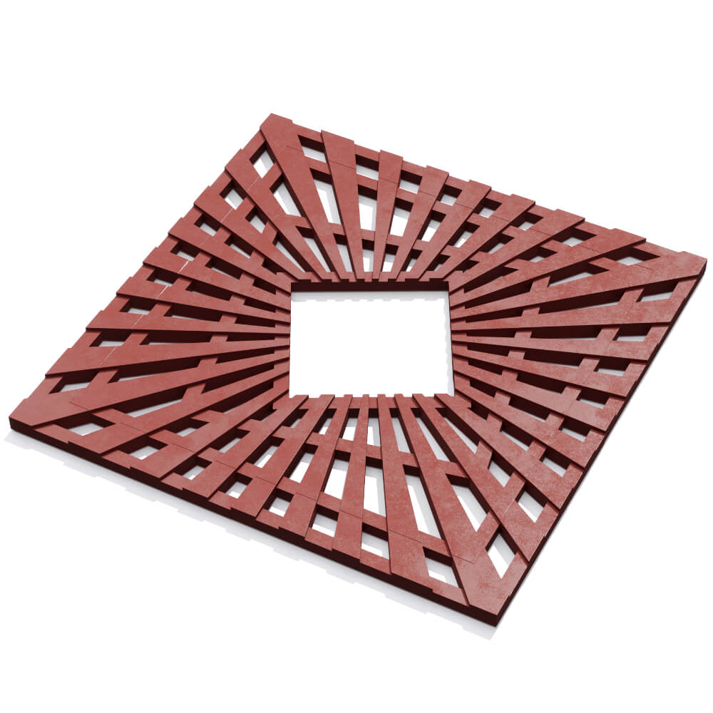 Приствольная решетка для дерева ZKING ATMOSPHERE 1.2х1.2м Красная в Ереване фото