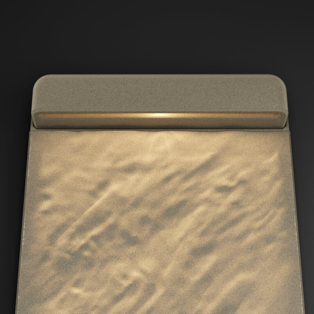 LED Светильник для шаговой плиты STONE Светлая Галька 330х75х98мм в Ереване фото