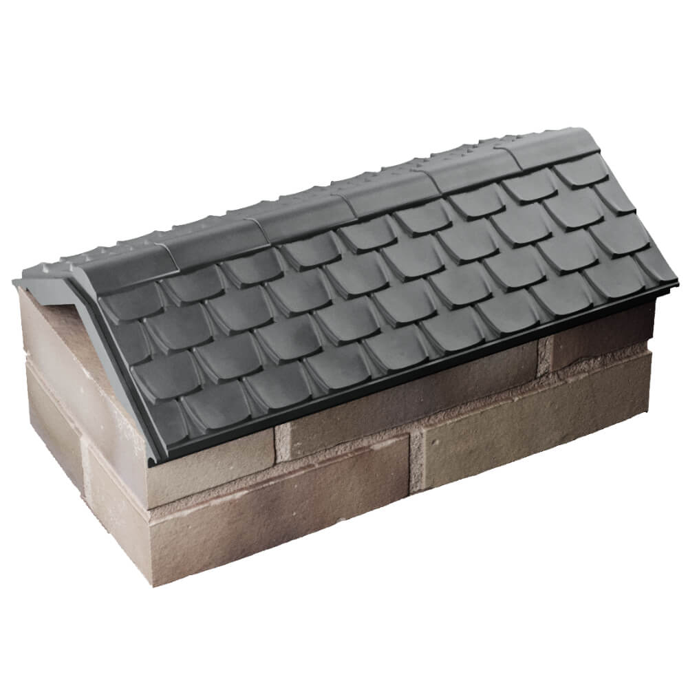 Парапет Zking Эльбрус Серый с посадкой на 1 кирпич (255мм) в Ереване фото