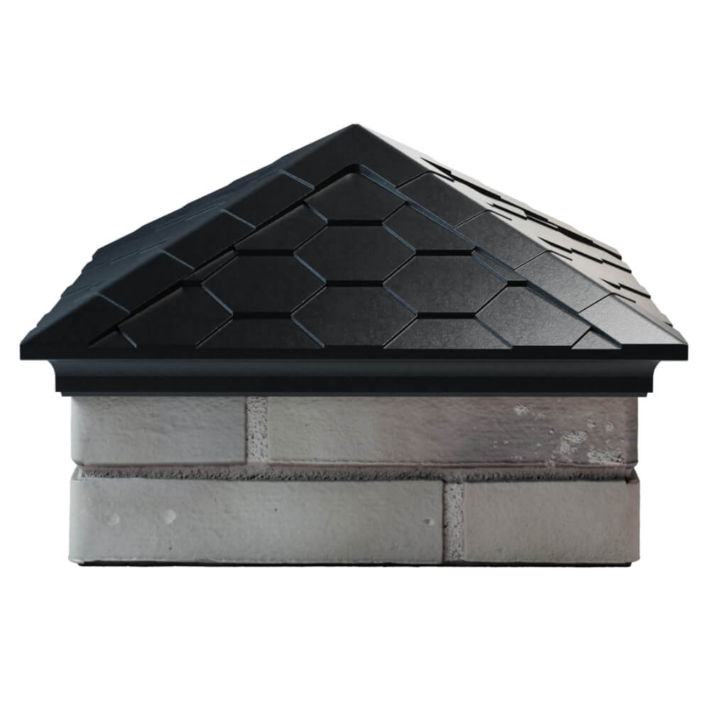 Колпак Zking Эверест Черный на столб 1.5х1.5 кирпича (390х390мм) Ереван фото