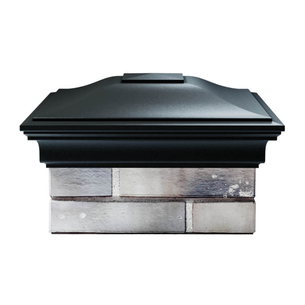 Колпак Zking Монблан Черный на столб 1.5х1.5 еврокирпича 0.7НФ (355х355мм) Ереван фото