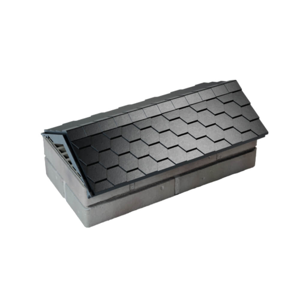 Парапет Zking Эверест Черный с посадкой на 1 кирпич (200/225/255мм) в Ереване фото