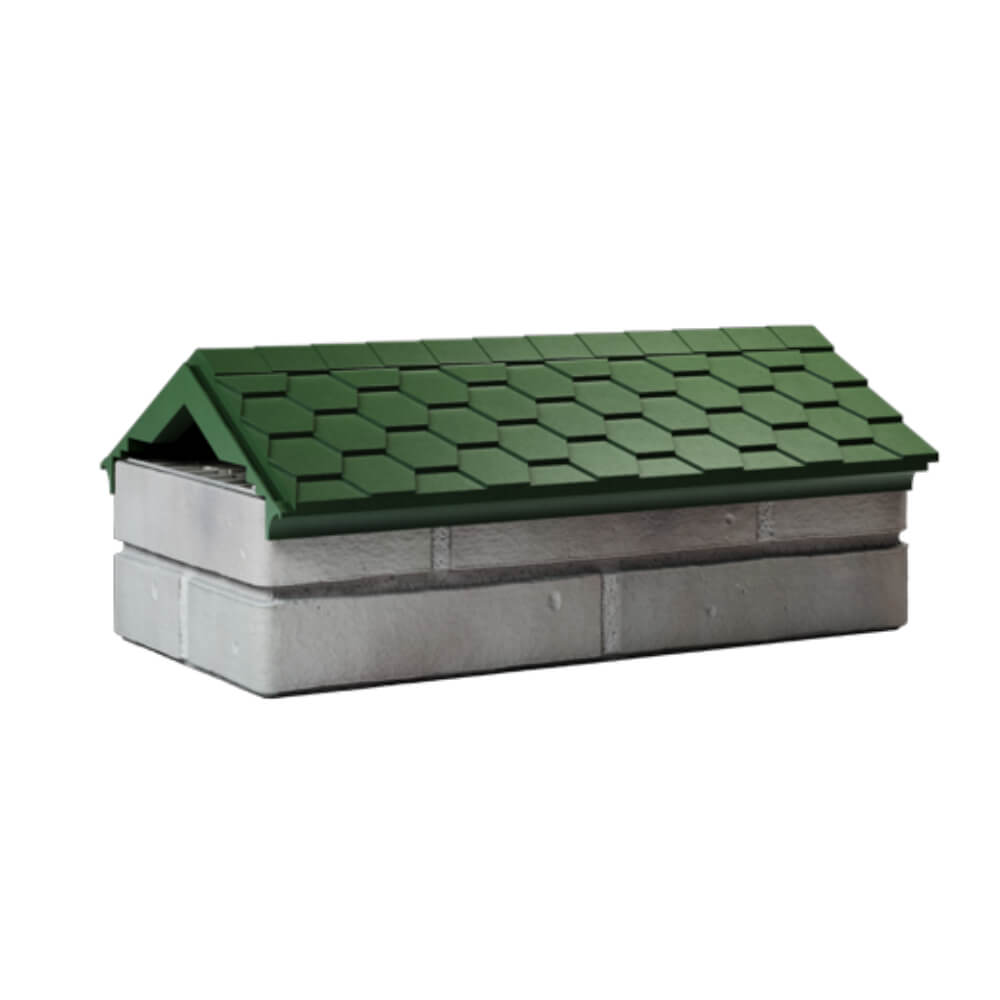 Парапет Zking Эверест Зеленый с посадкой на 1 кирпич (200/225/255мм) Ереван фото