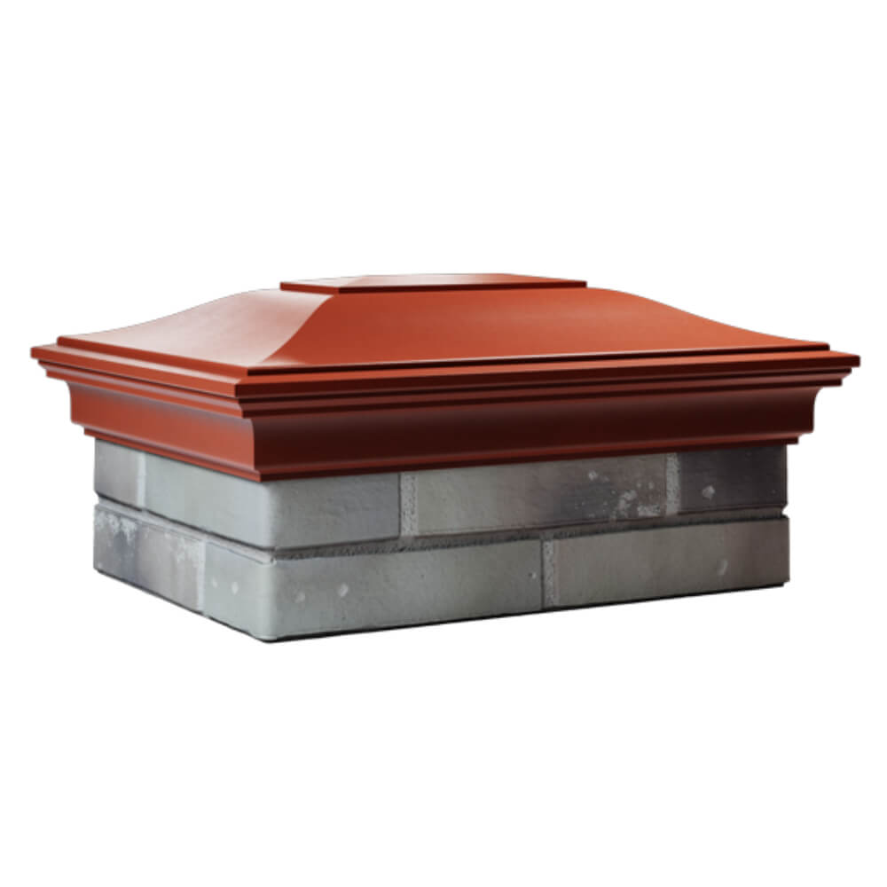 Колпак Zking Монблан Красный на столб 2х1.5 кирпича (515х385мм) в Ереване фото