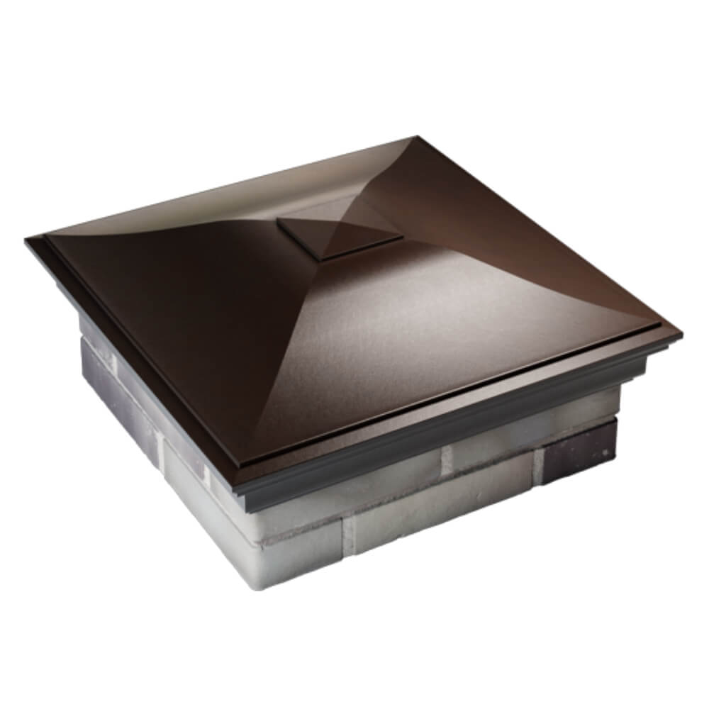 Колпак Zking Монблан Коричневый на столб 2х2 кирпича (515х515мм) Ереван фото