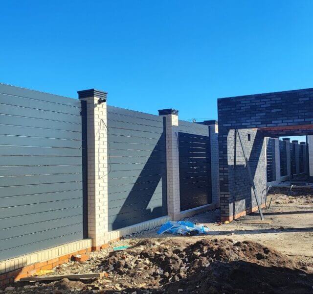 Колпак Zking Бона ХайТек Серый на столб 1.5х1.5 кирпича (385х385мм) в Ереване фото