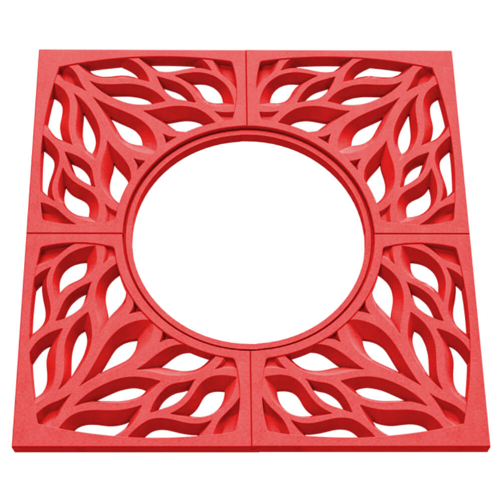 Приствольная решетка для дерева ZKING CRUST 1.2х1.2м Красная в Ереване фото