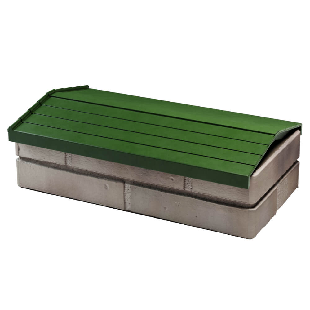 Парапет Zking Бона ХайТек Зеленый с посадкой на 1 кирпич (200/225/255мм) в Ереване фото