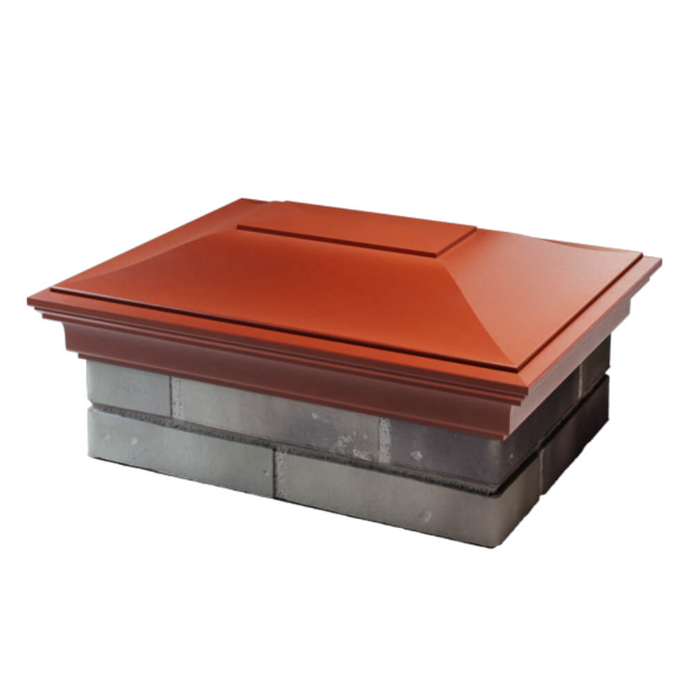 Колпак Zking Монблан Красный на столб 2х1.5 кирпича (515х385мм) в Ереване фото