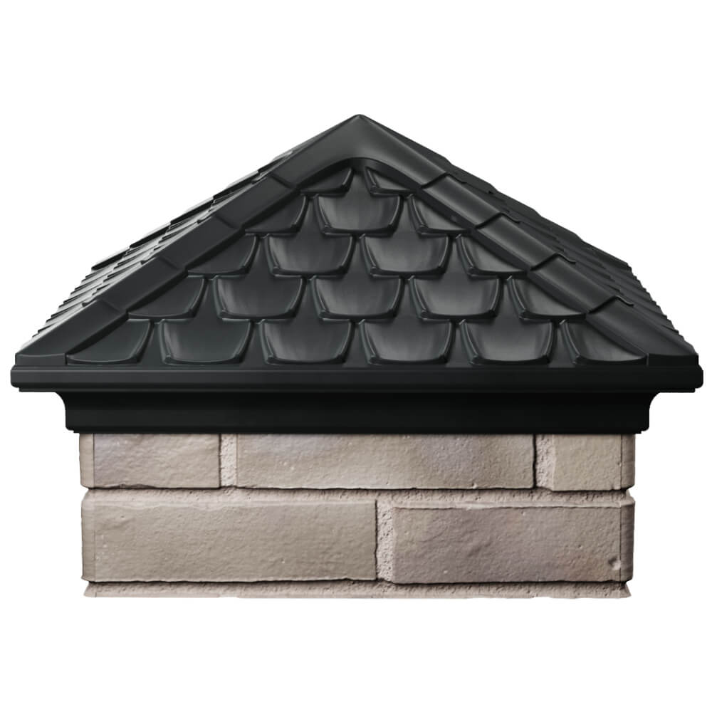 Колпак Zking Эльбрус Черный на столб 1.5х1.5 кирпича (385х385мм) Ереван фото