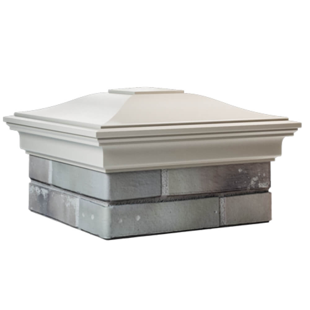 Колпак Zking Монблан Бежевый на столб 1.5х1.5 кирпича (385х385мм) в Ереване фото